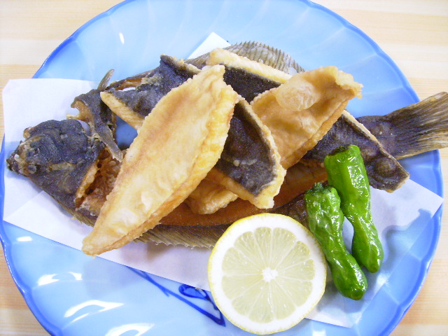 メイタカレイの唐揚げ